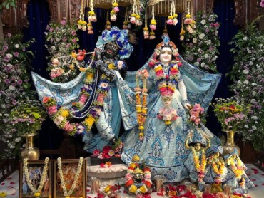 Night Dress Seva for Sri Sri Rukmini-Krishna