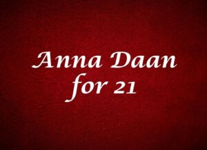 Anna Daan Seva for 21