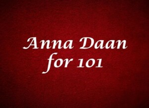 Anna Daan Seva for 101